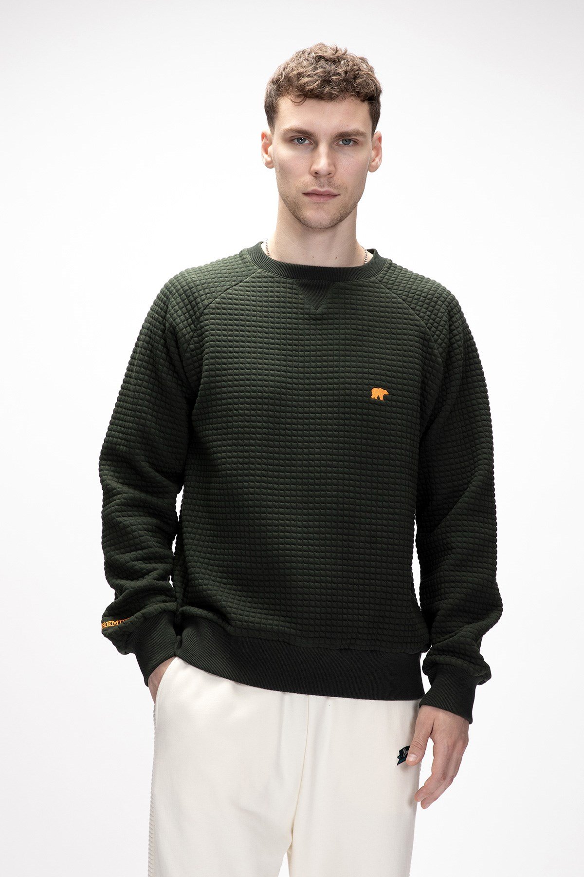 Bad Bear DIEZ CREWNECK Haki Erkek Sweatshirt