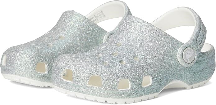 Crocs Classic Iridescent Glitter CgT Beyaz Kız Çocuk Terlik