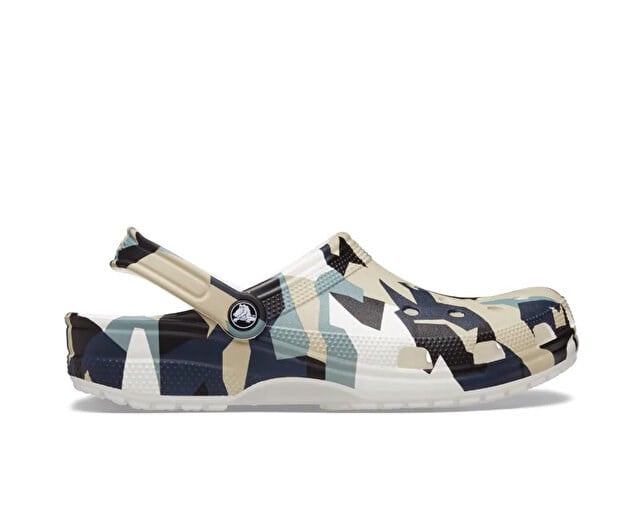 Crocs Geo Camo Clog Beyaz Erkek Terlik