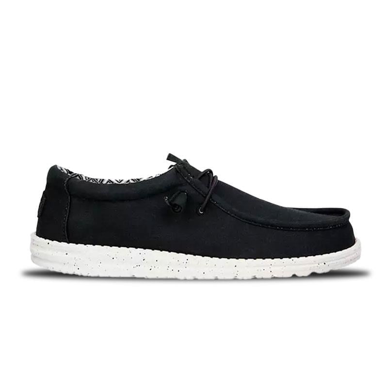 Hey Dude Wally Stretch Canvas Siyah Erkek Günlük Ayakkabı