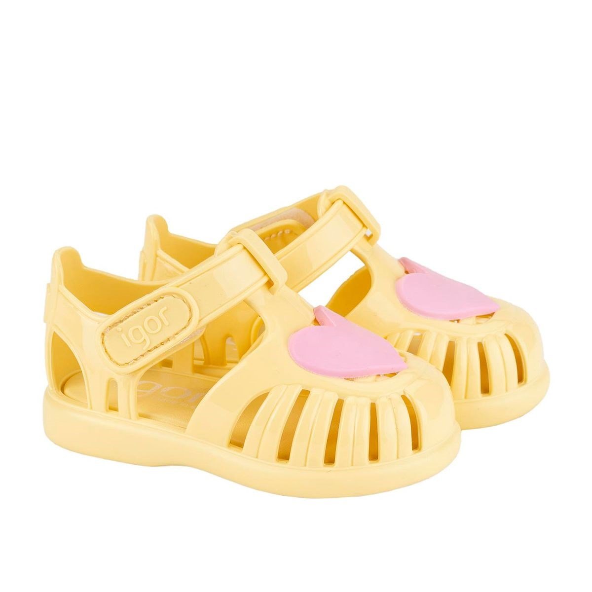 Igor S10310 TOBBY GLOSS LOVE Sarı Kız Çocuk Sandalet