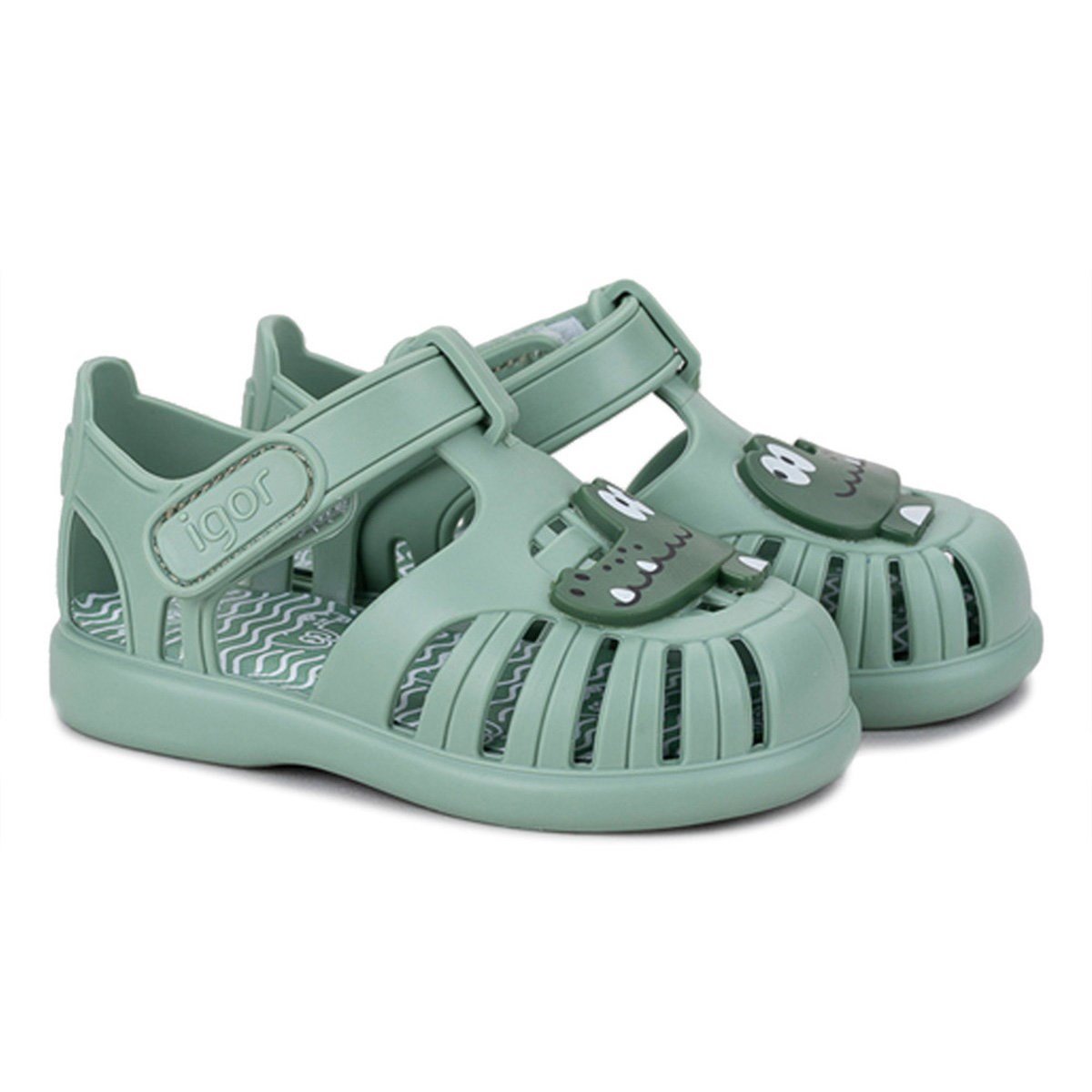 Igor S10371 TOBBY CROCO Petrol Unisex Çocuk Sandalet