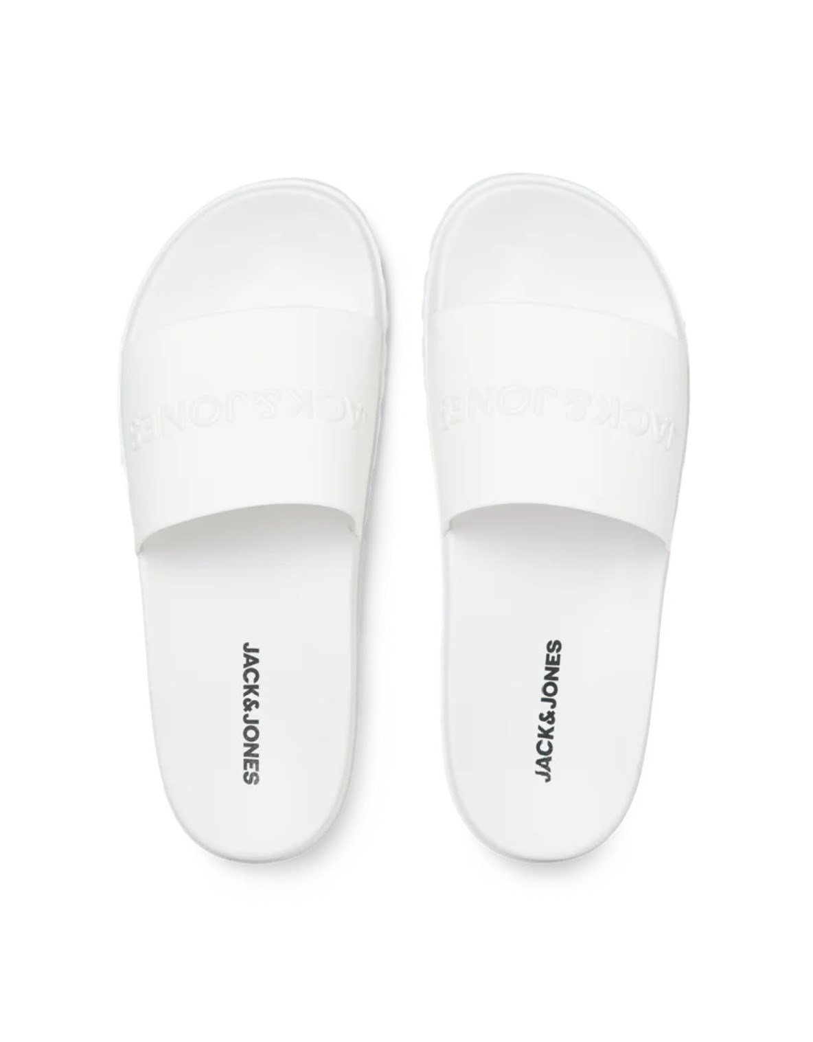 Jack&Jones JFWDENNIS RAISED SLIDER Beyaz Erkek Terlik
