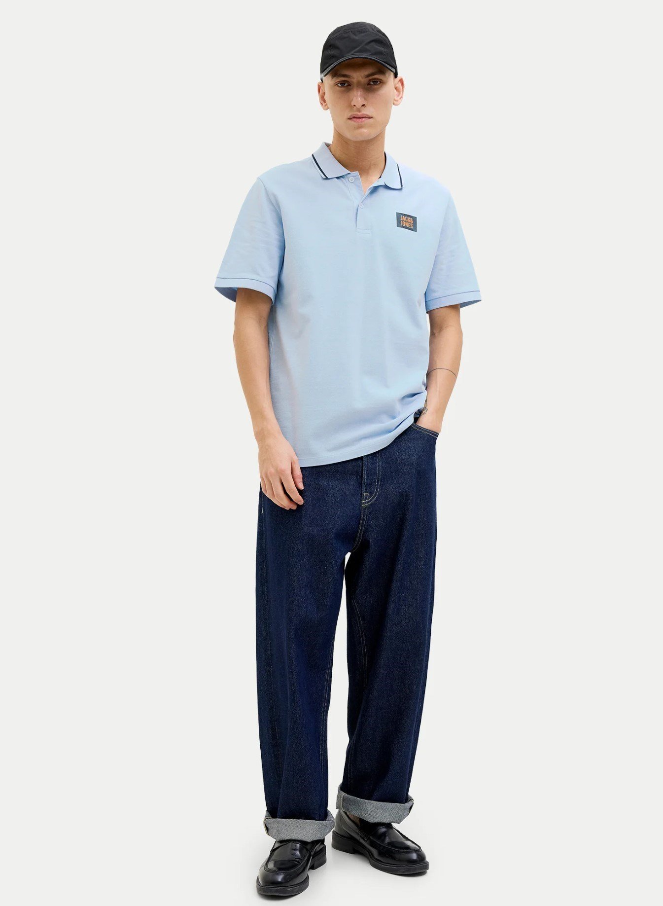 Jack&Jones JJHUDSON POLO SS Mavi Erkek Gömlek