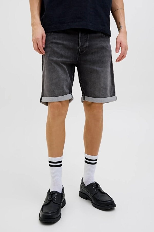 Jack&Jones JJIRICK JJICON I.K. SHORTS GE 062 SN Siyah Erkek Şort