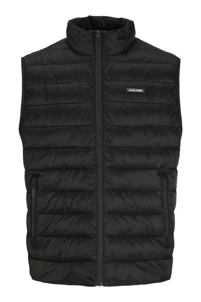Jack&Jones JJLOUIS LIGHT BODYWARMER COLLAR Siyah Erkek Yelek
