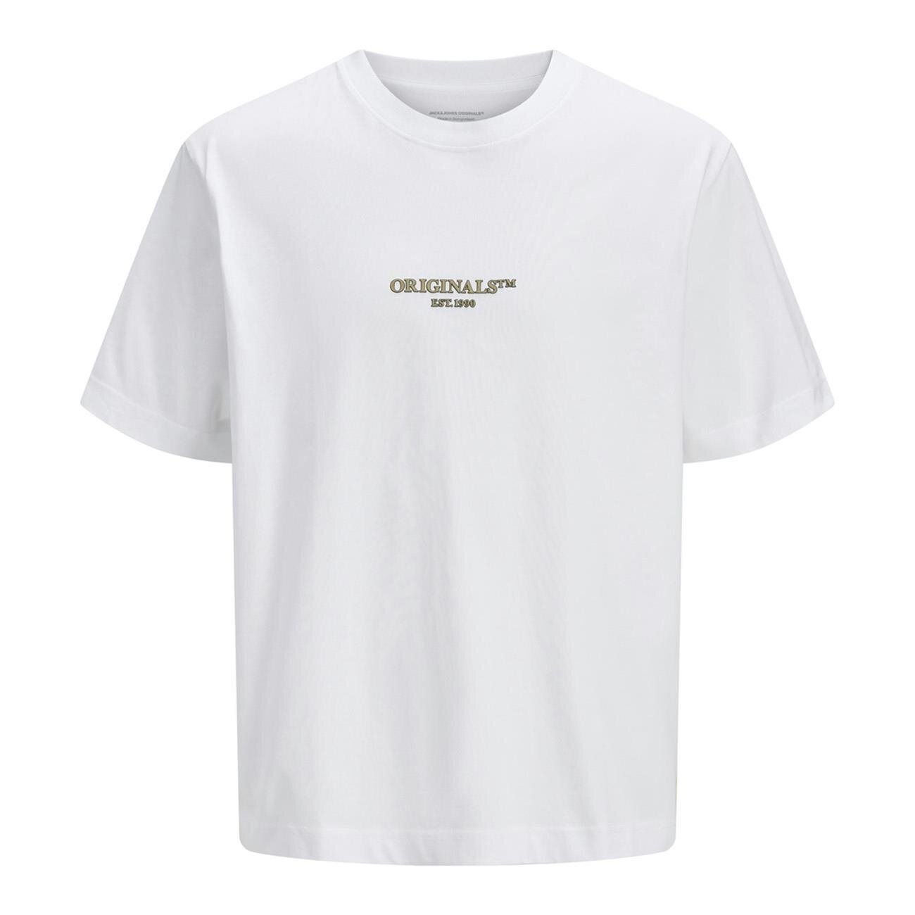 Jack&Jones JORISLINGTON MINIMAL BRANDING TEE SS SN Beyaz Erkek T-Shirt