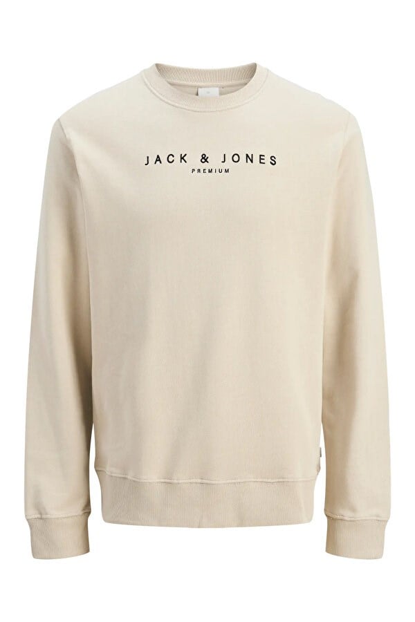 Jack&Jones JPRCCJAYSON SWEAT CREW NECK Bej Erkek Sweatshirt