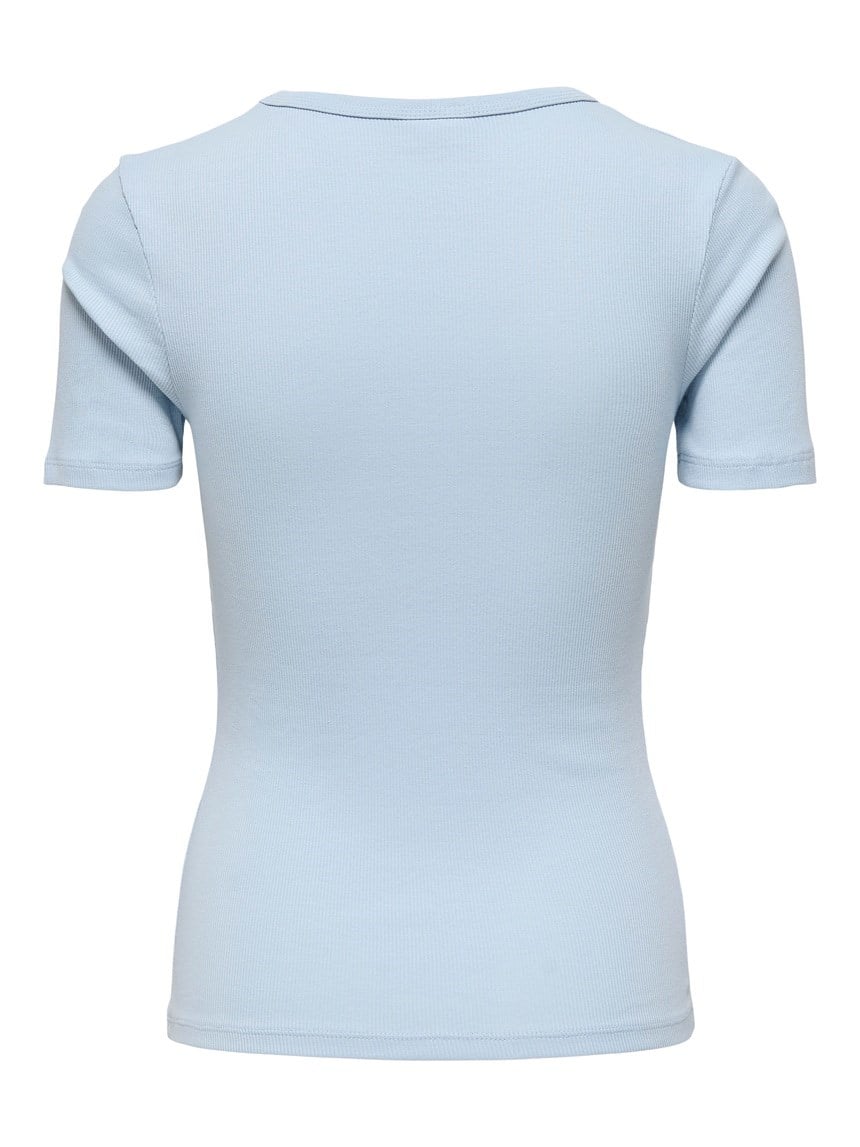 Jdy JDYLUCKY S/S O NECK TOP JRS NOOS Açık Mavi Kadın T-Shirt