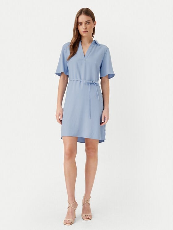 Jdy JDYOLLI 2/4 MIDI DRESS WVN DIA Mavi Kadın Elbise