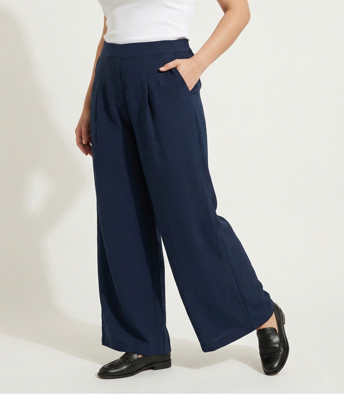 Jdy JDYPEPPER MW PALAZZO PANT WVN DIA Lacivert Kadın Pantolon