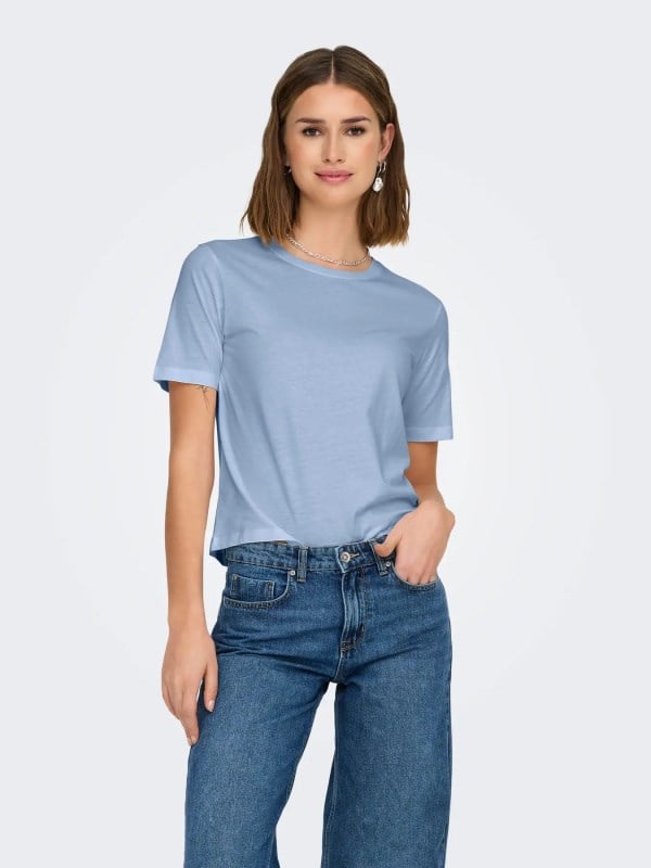 Jdy JDYREX S/S TOP JRS NOOS Mavi Kadın T-Shirt