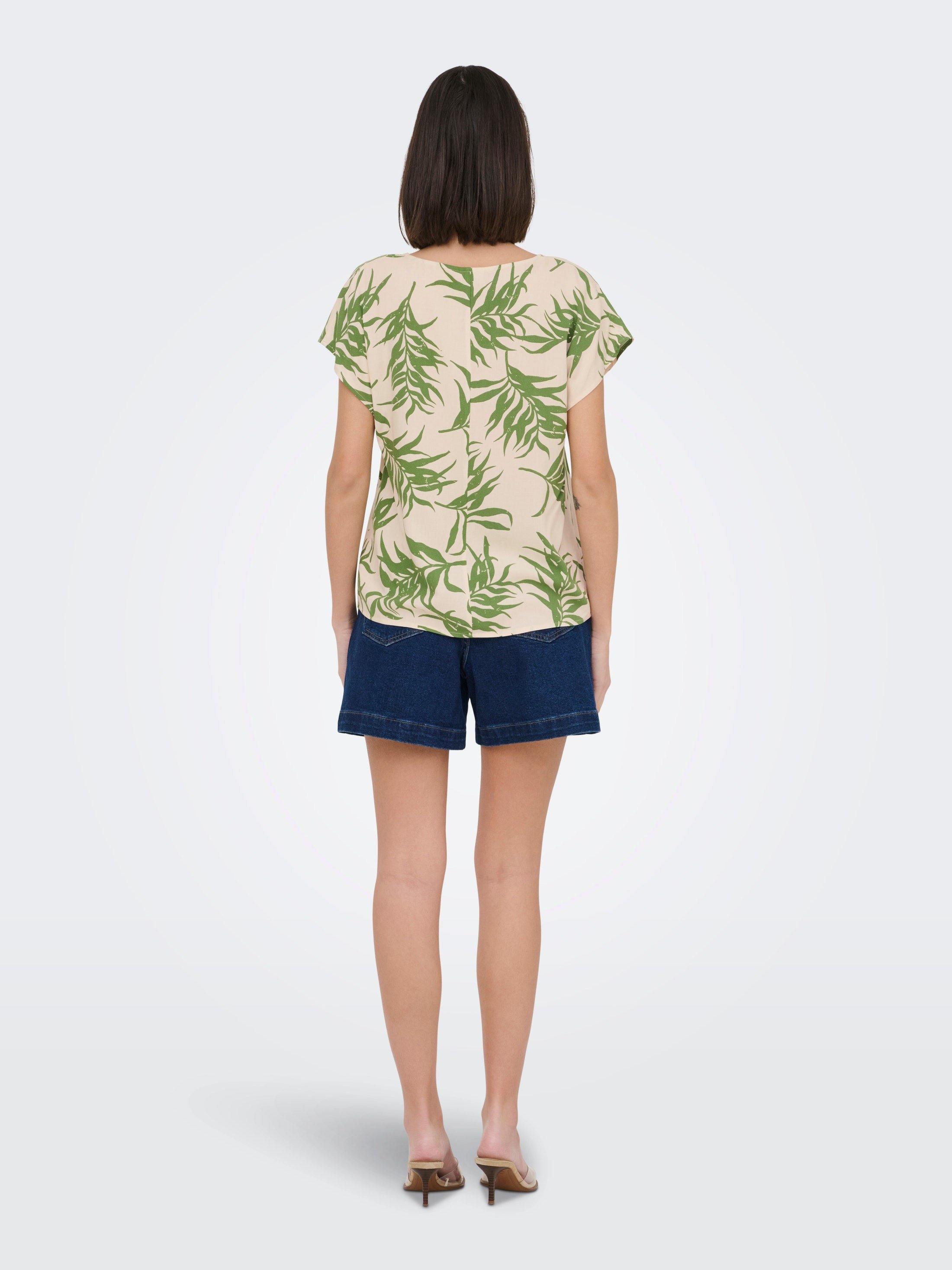 Jdy JDYSTAR SEZEN LIFE S/S TOP WVN DIA Beyaz Kadın T-Shirt