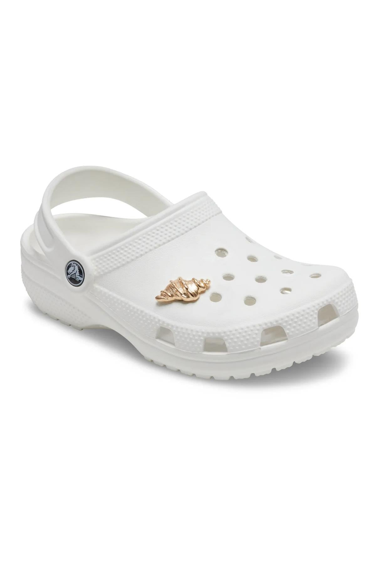 Jibbitz Gold Sea Shell Gold Terlik & Çanta Süsü