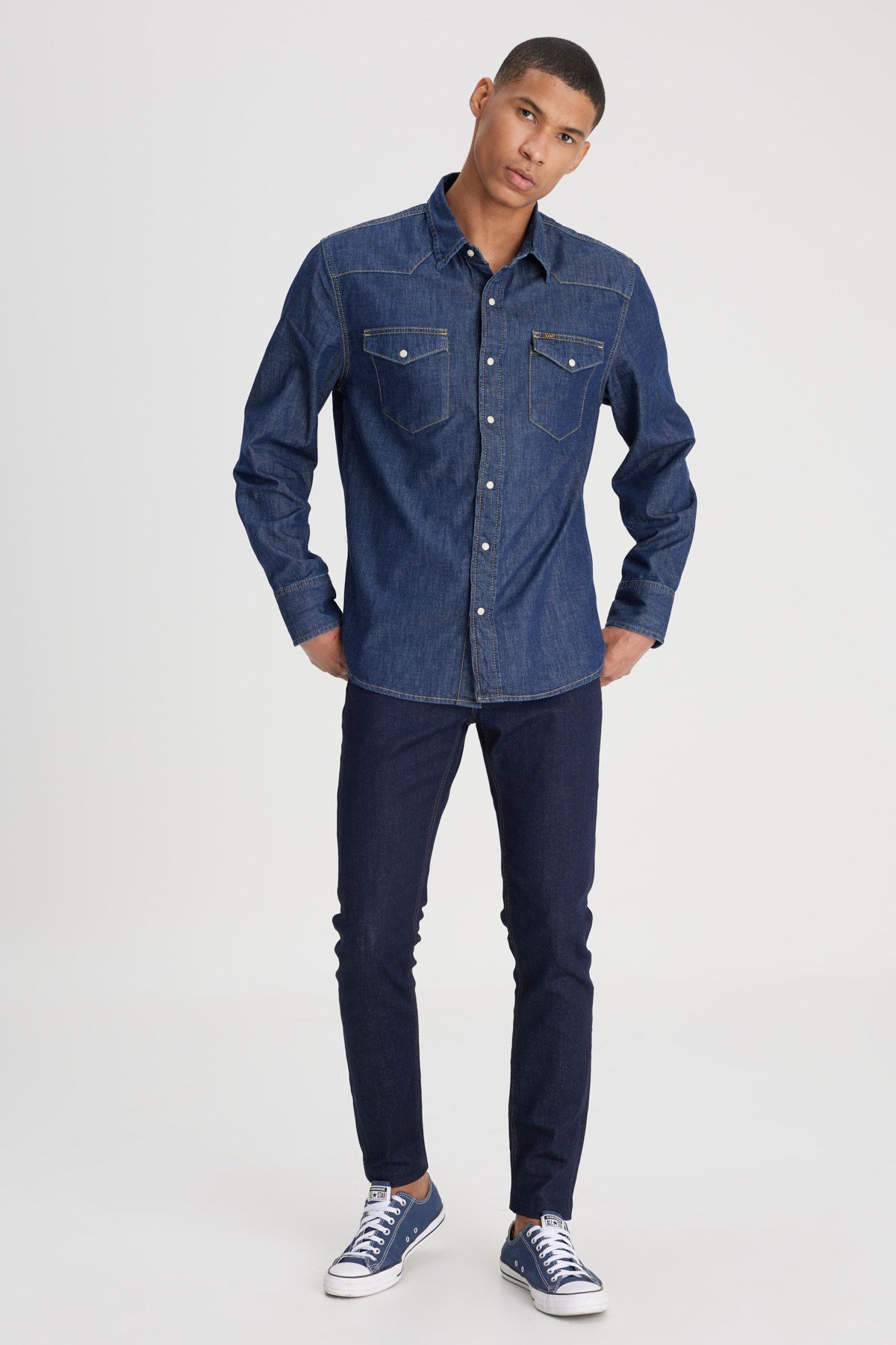 Lee Malone Jean  Pantolon Lacivert Erkek Kot Pantolon