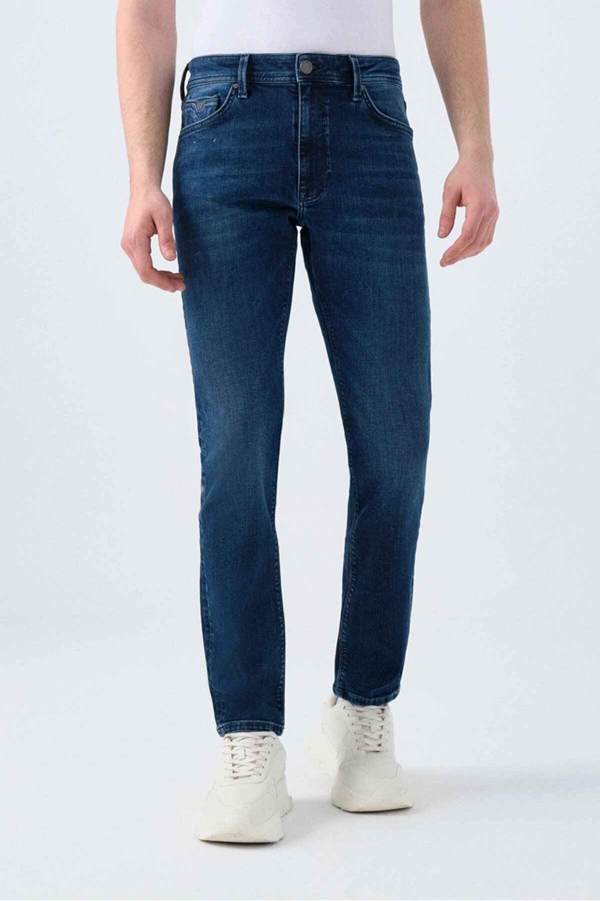 Loft LF 2035686 RICARDO MARTIN LIGHT BLUE BLACK WASH M PNT Denim Erkek Kot Pantolon