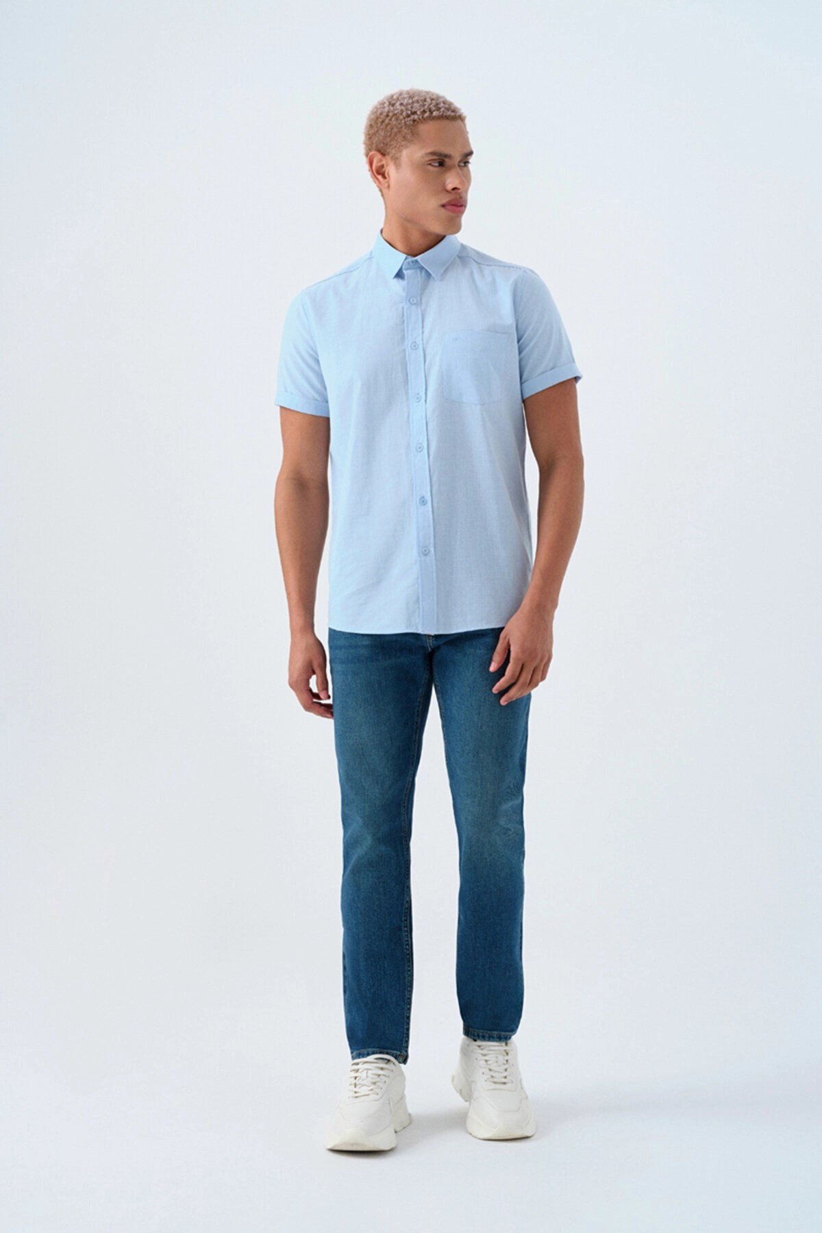 Loft LF 2037020 RICARDO DANTE GREEN WASH M PNT Denim Erkek Kot Pantolon