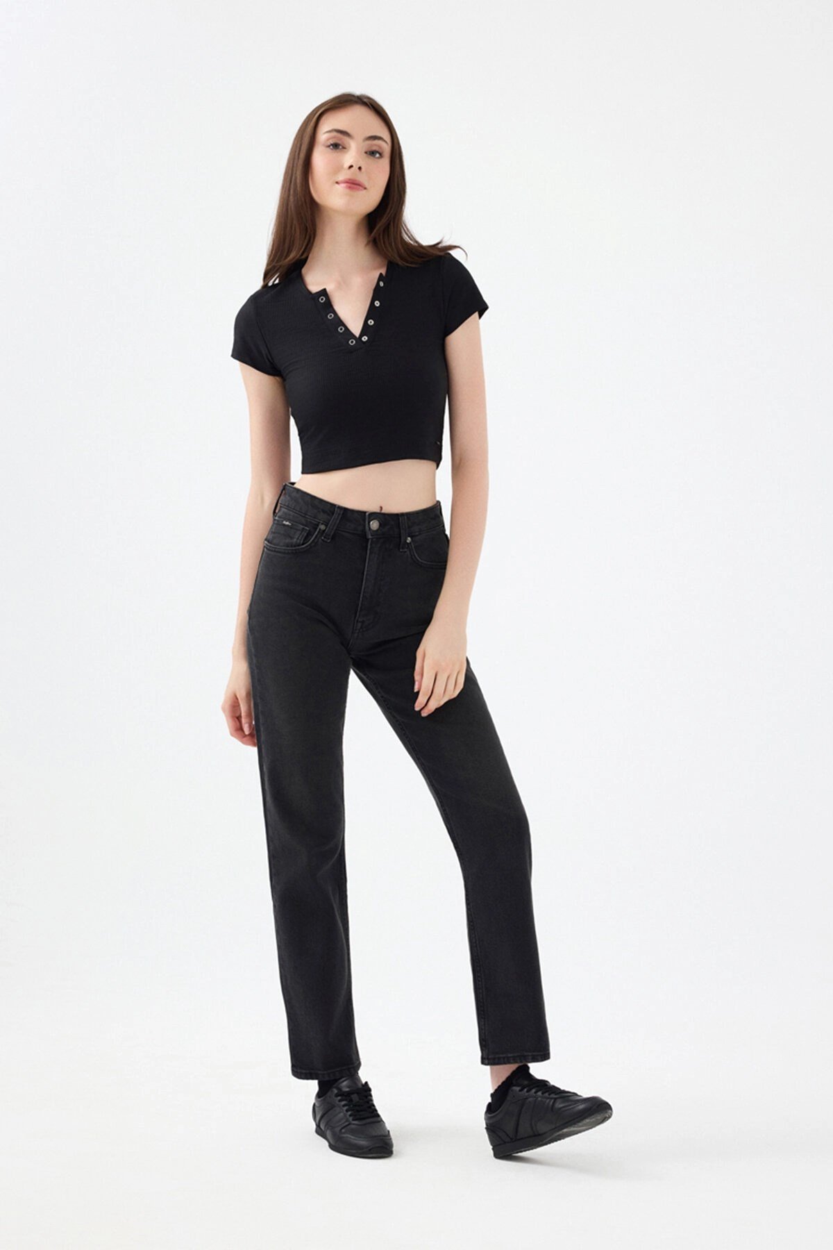 Loft LF 2037062 COMFORT STRAIGHT CARMEN ANTRA WASH W PNT Antrasit Kadın Kot Pantolon