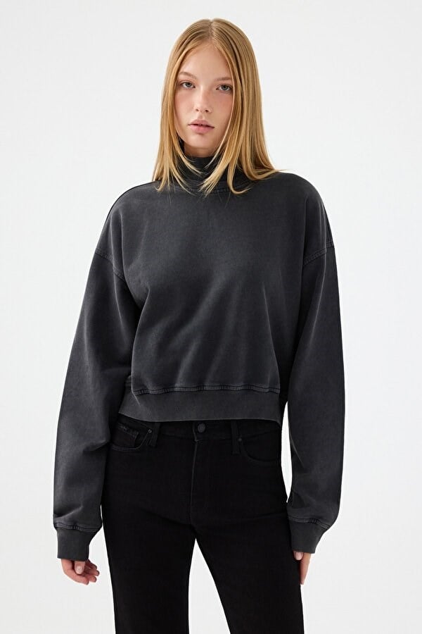 Loft LF 2041028 W SWS Antrasit Kadın Sweatshirt