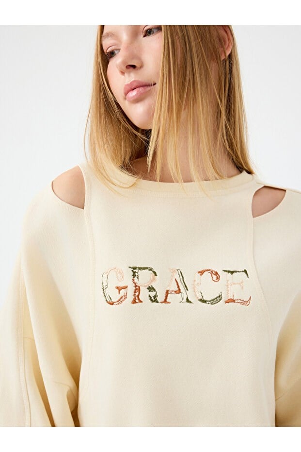 Loft LF 2041043 W SWS Bej Kadın Sweatshirt