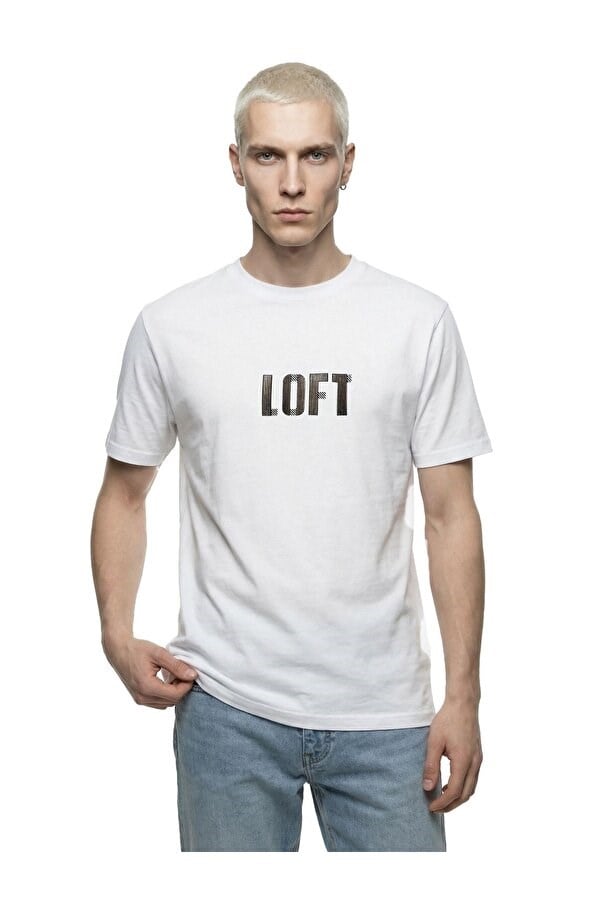 Loft LF 2042338 M TSS Beyaz Erkek T-Shirt