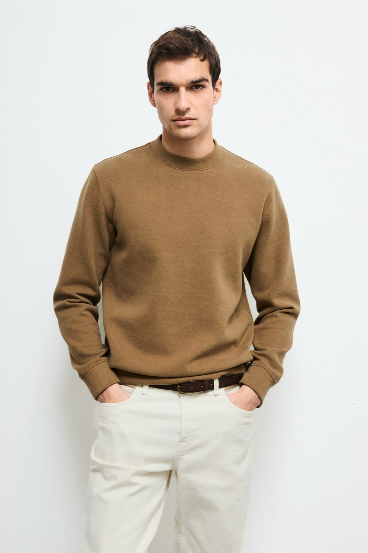 Lufian LOGAN Taba Erkek Sweatshirt 112030194