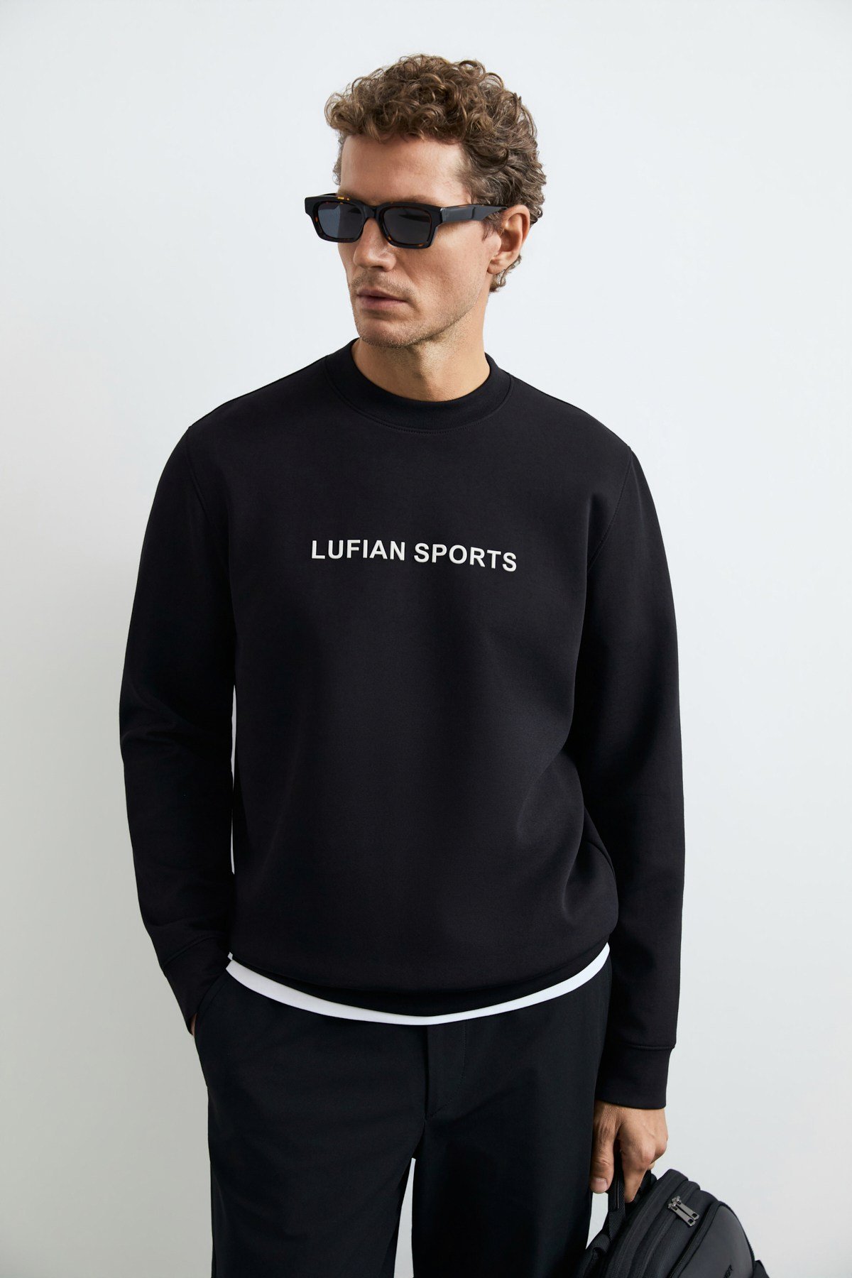 Lufian ROWAN Siyah Erkek Sweatshirt 112030195