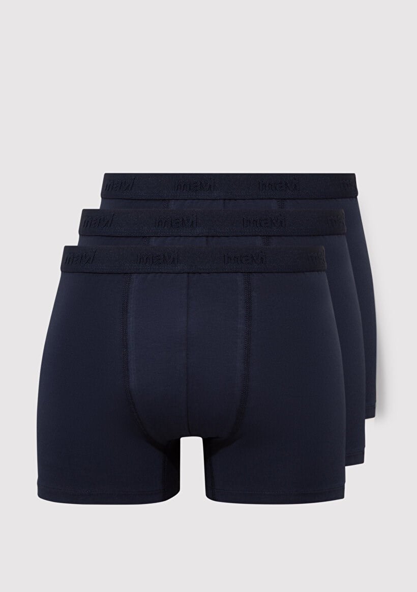 Mavi 3'LÜ PAKET BOXER Lacivert Lacivert Erkek Boxer