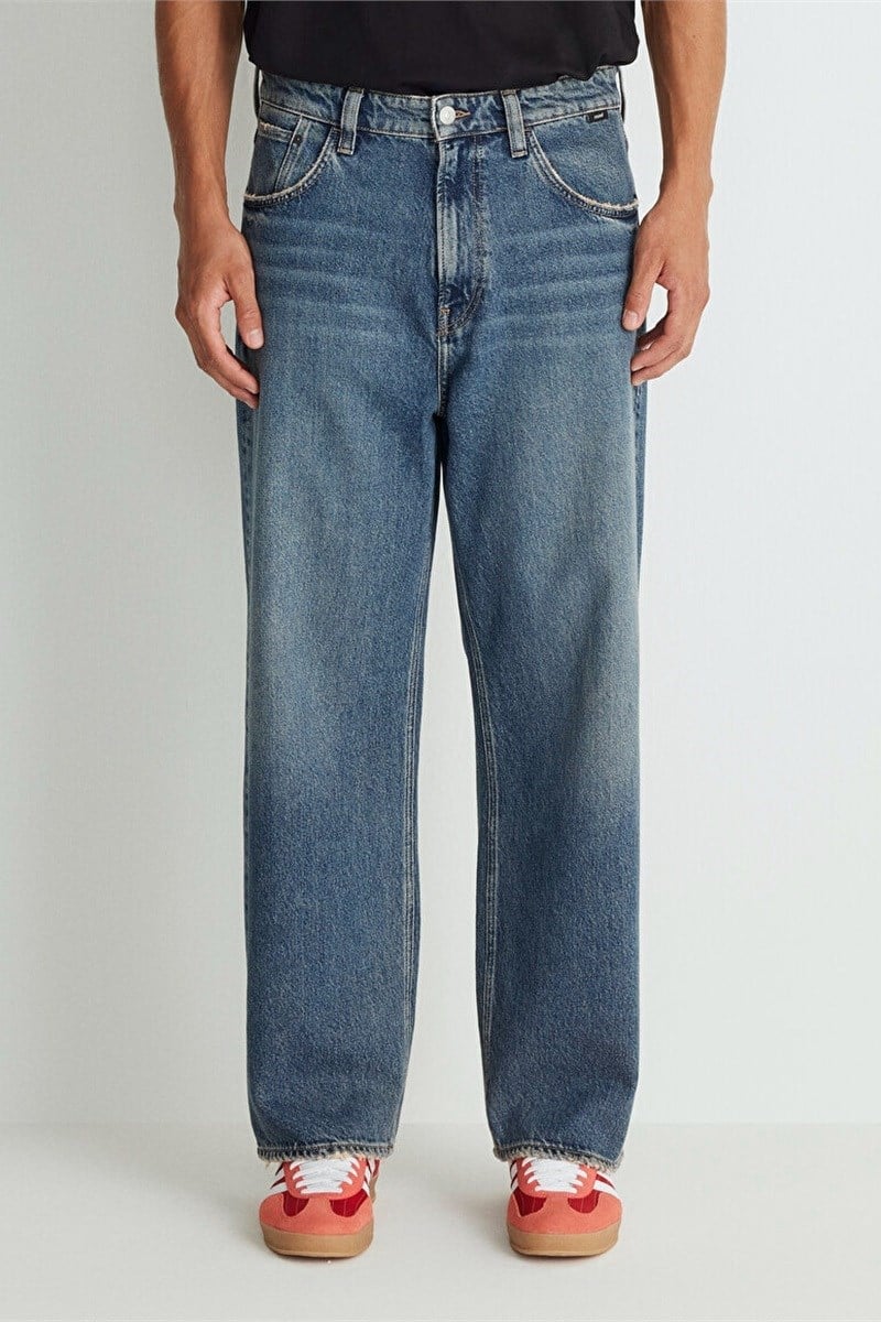 Mavi ATLANTA indigo Tinted Street Denim Denim Erkek Kot Pantolon