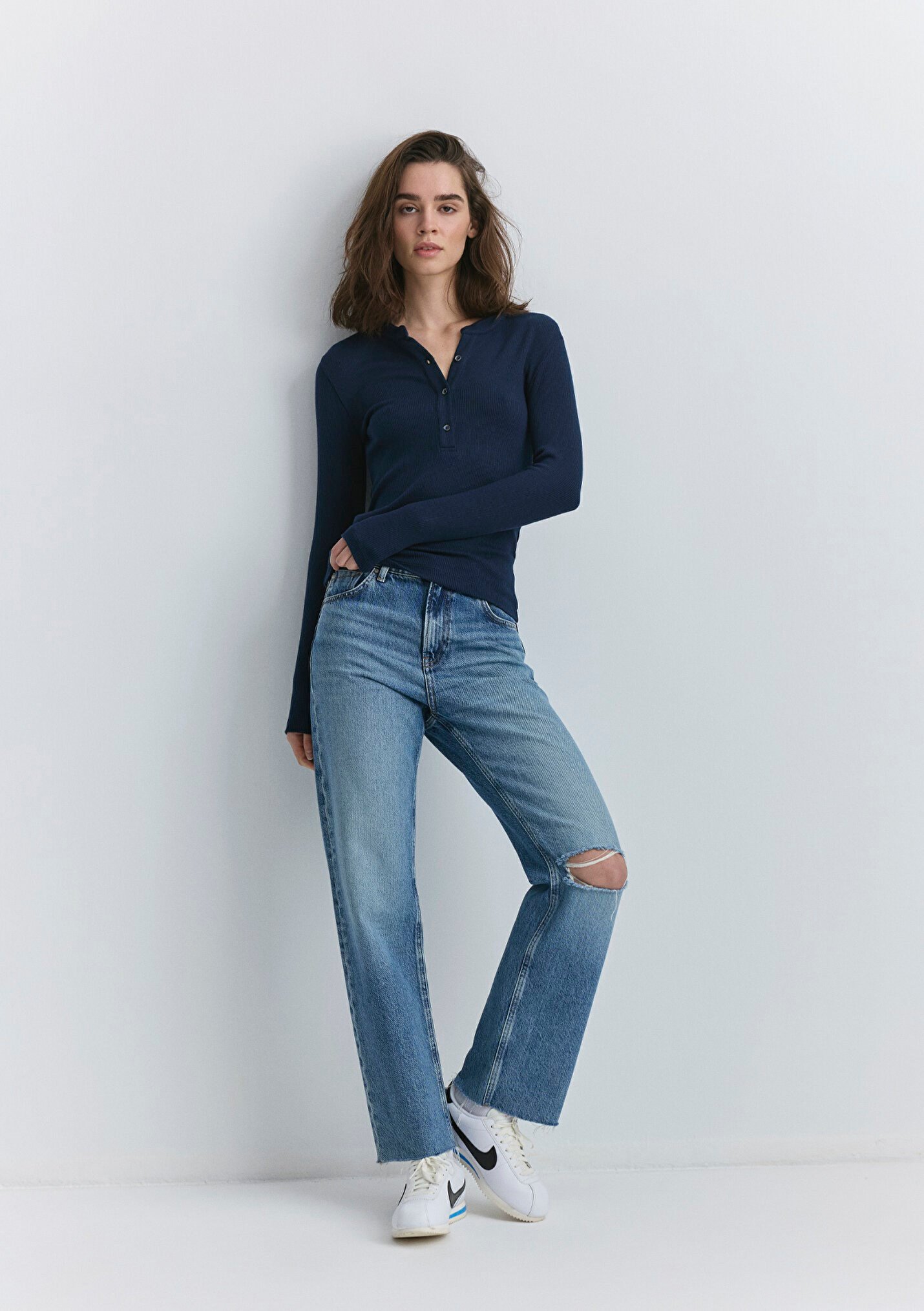 Mavi BARCELONA Mid Blue Denim Denim Kadın Kot Pantolon