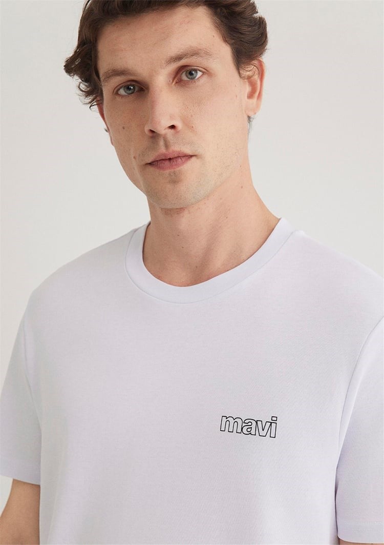 Mavi BASIC TİŞÖRT Beyaz Beyaz Erkek T-Shirt