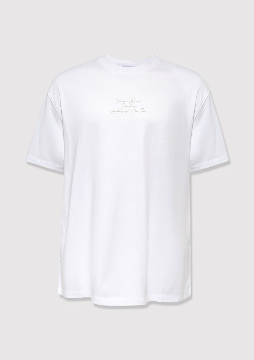 Mavi BASKILI TİŞÖRT Beyaz Beyaz Erkek T-Shirt
