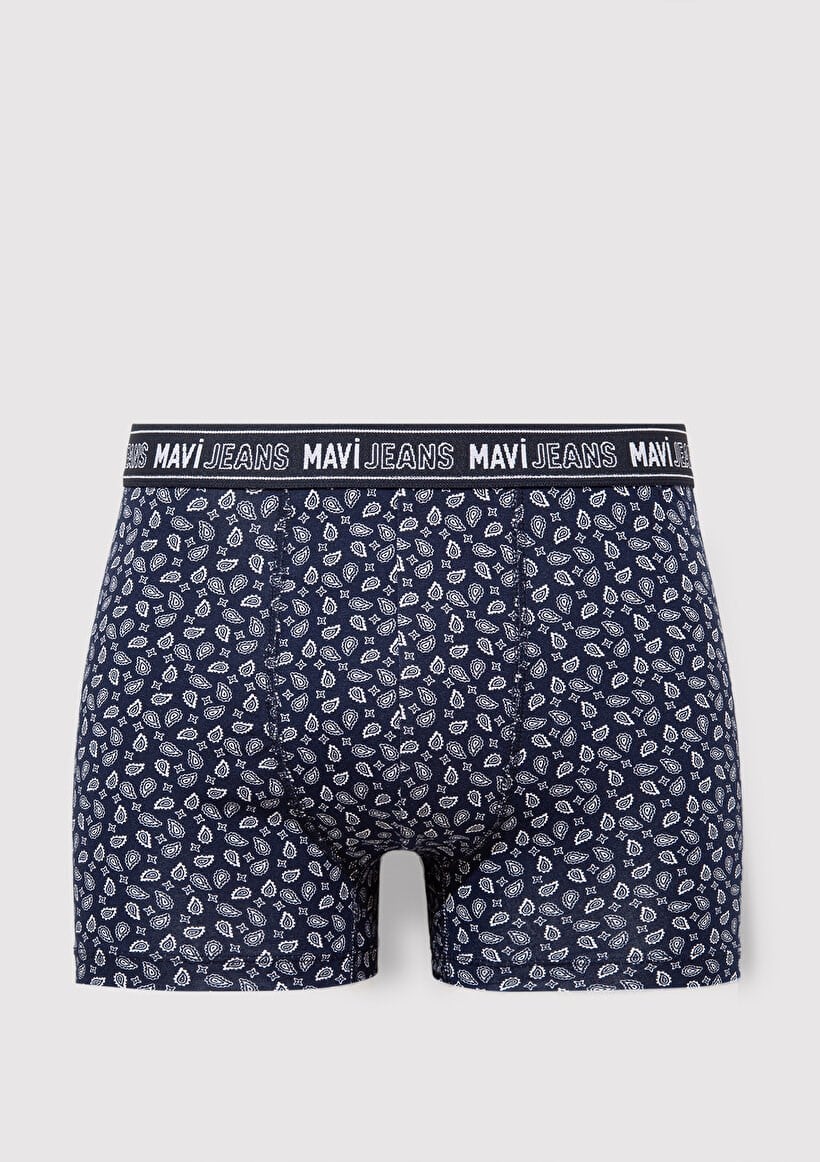 Mavi İÇ ÇAMAŞIRI Koyu Lacivert Lacivert Erkek Boxer