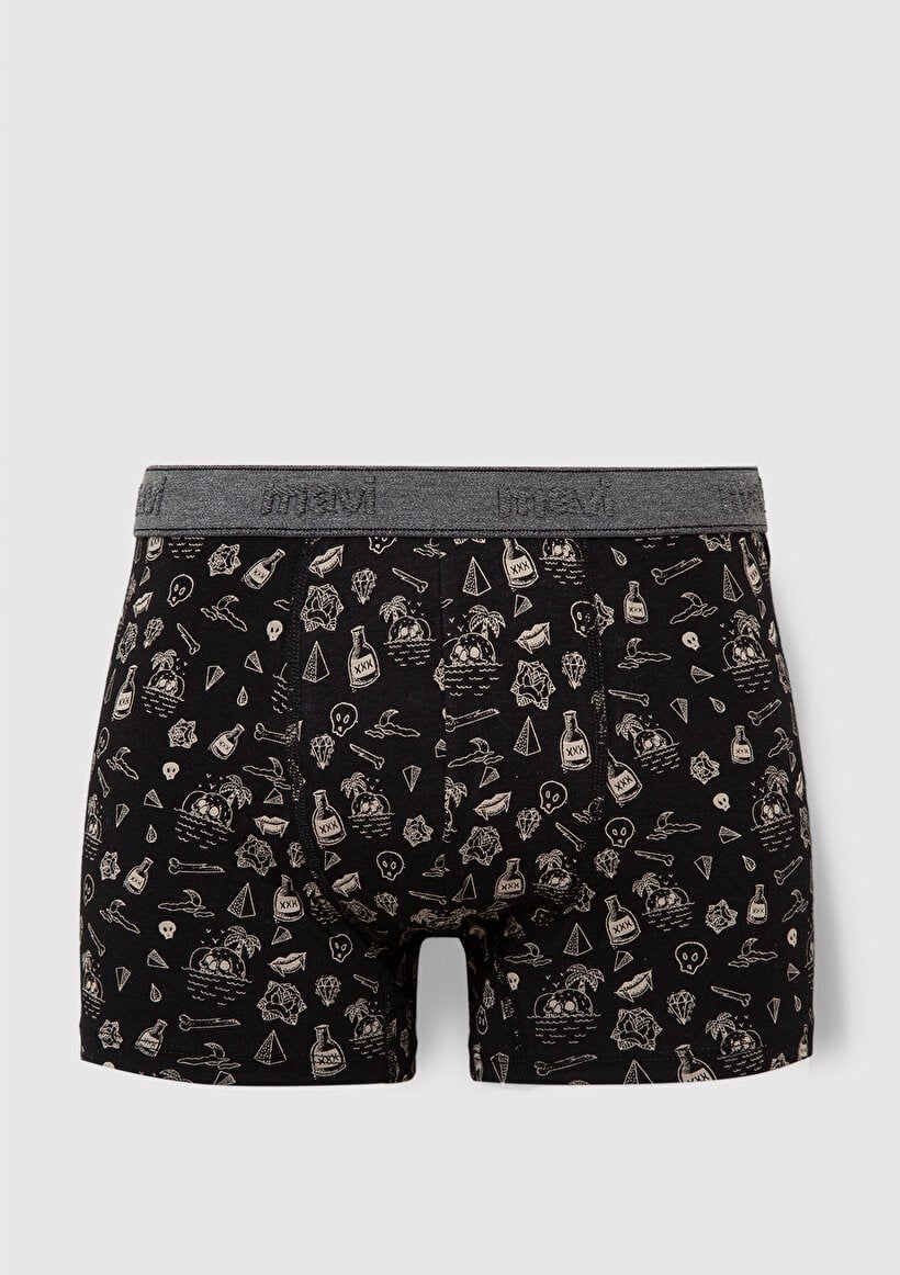 Mavi iC CAMASiRi Siyah Siyah Erkek Boxer