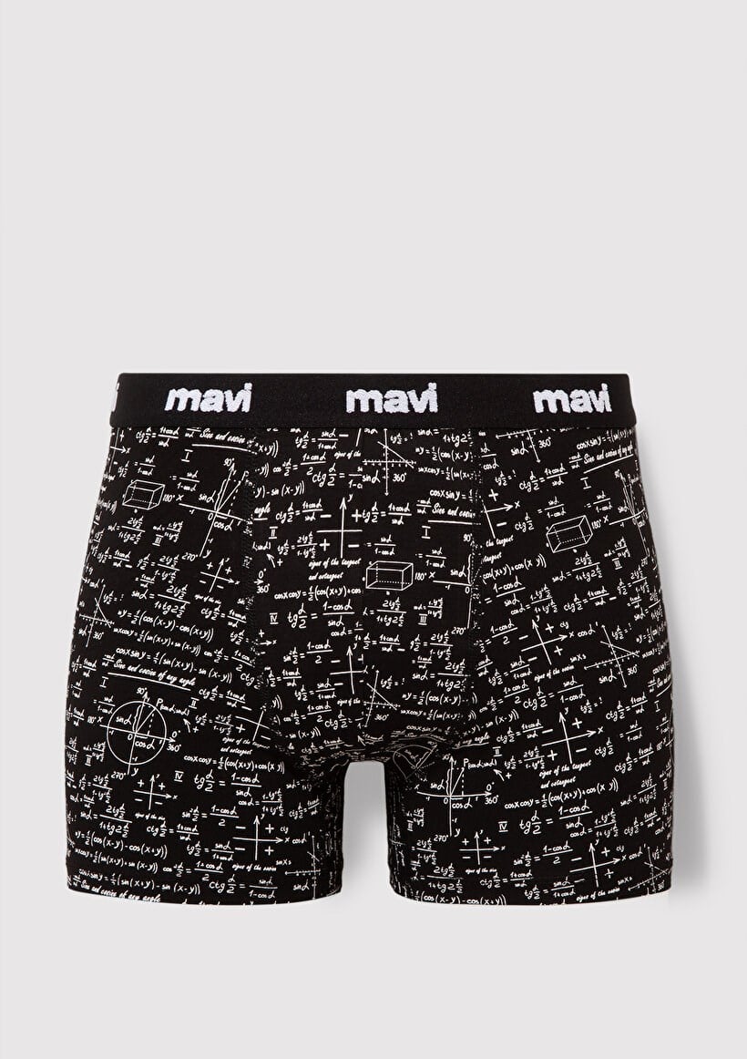 Mavi İÇ ÇAMAŞIRI Siyah Siyah Erkek Boxer