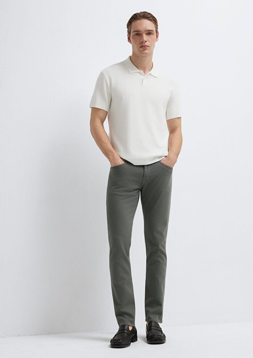 Mavi JAKE Green Gables Colored Comfort Haki Erkek Kot Pantolon