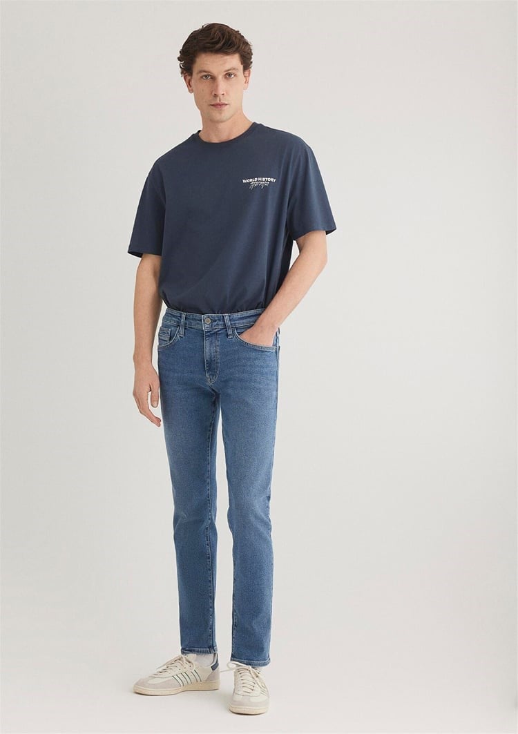 Mavi JAKE Indigo Blue Lux Black Denim Erkek Kot Pantolon