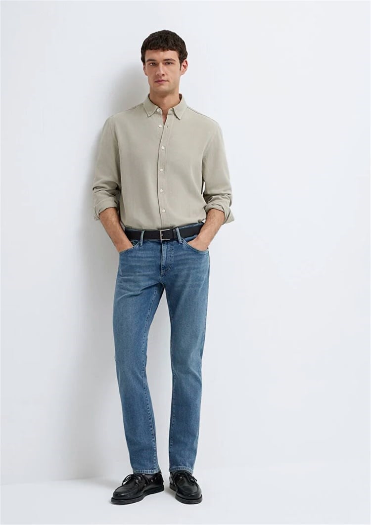 Mavi JAKE Mid Smokey Premium Blue Denim Erkek Kot Pantolon