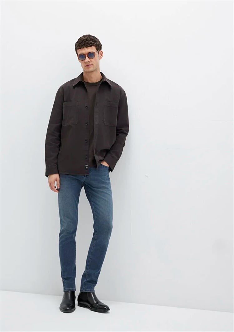 Mavi JAMES Foggy ink Mavi Black Denim Erkek Kot Pantolon