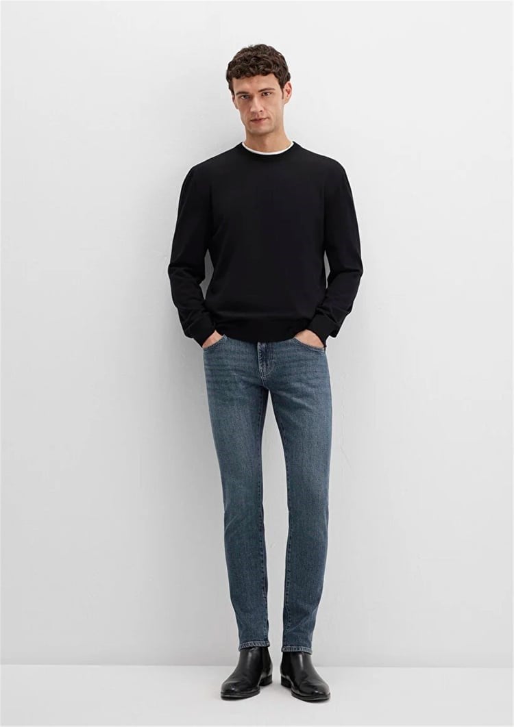Mavi JAMES Mavi Black Puslu Koyu Mavi Denim Erkek Kot Pantolon