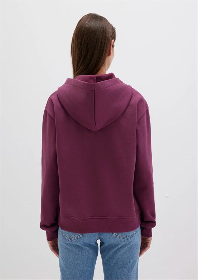 Mavi KAPiSONLU SWEATSHiRT Koyu Sarap Mürdüm Kadın Sweatshirt
