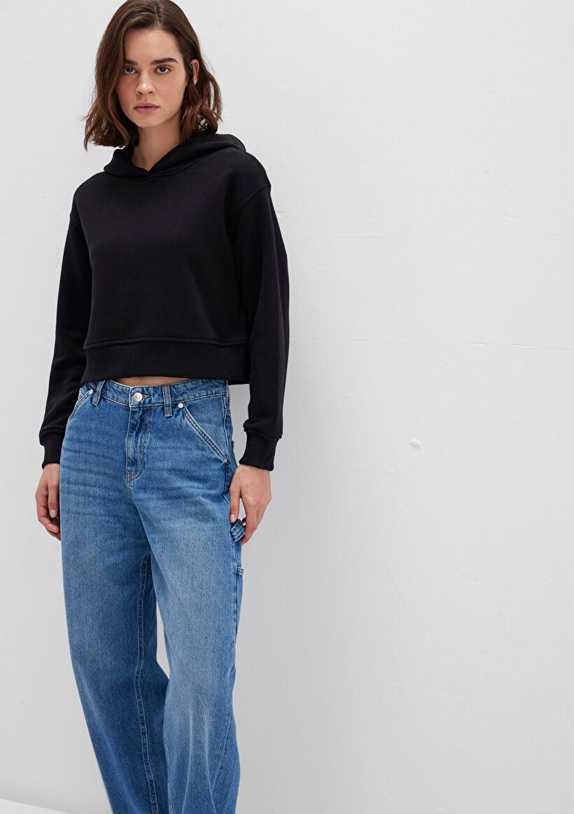 Mavi KAPiSONLU SWEATSHiRT Siyah Siyah Kadın Sweatshirt