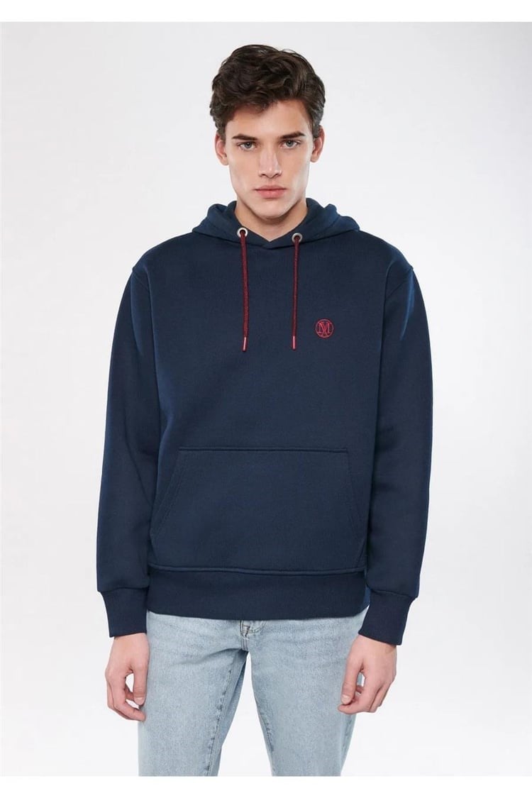 Mavi KAPÜŞONLU SWEATSHiRT Gece Lacivert Lacivert Erkek Sweatshirt