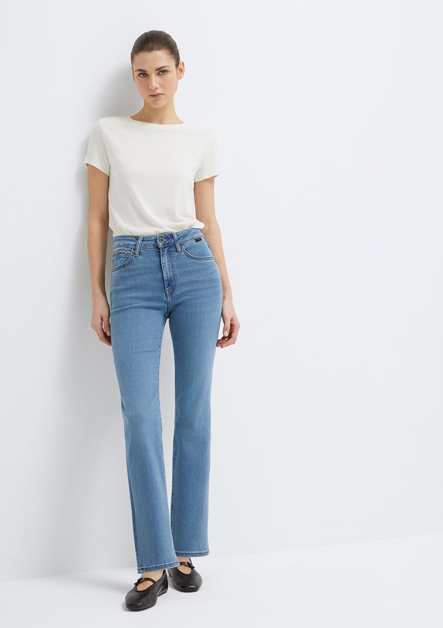 Mavi KENDRA Mid Brushed Gold Denim Kadın Kot Pantolon