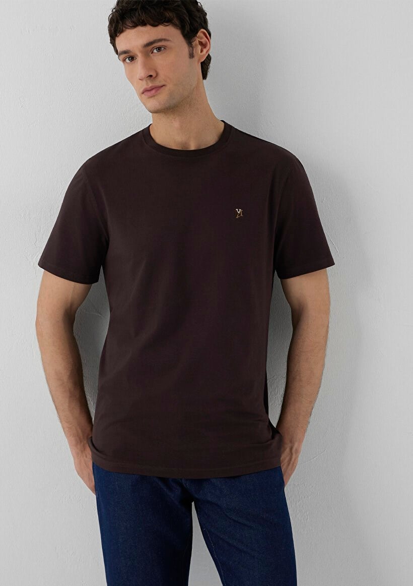 Mavi KISA KOL TİŞÖRT Chocolate Plum Kahverengi Erkek T-Shirt