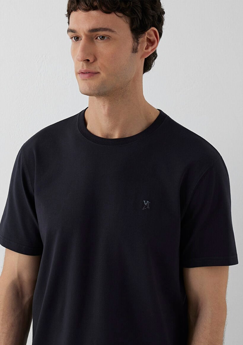 Mavi KISA KOL TİŞÖRT Dark Navy Lacivert Erkek T-Shirt