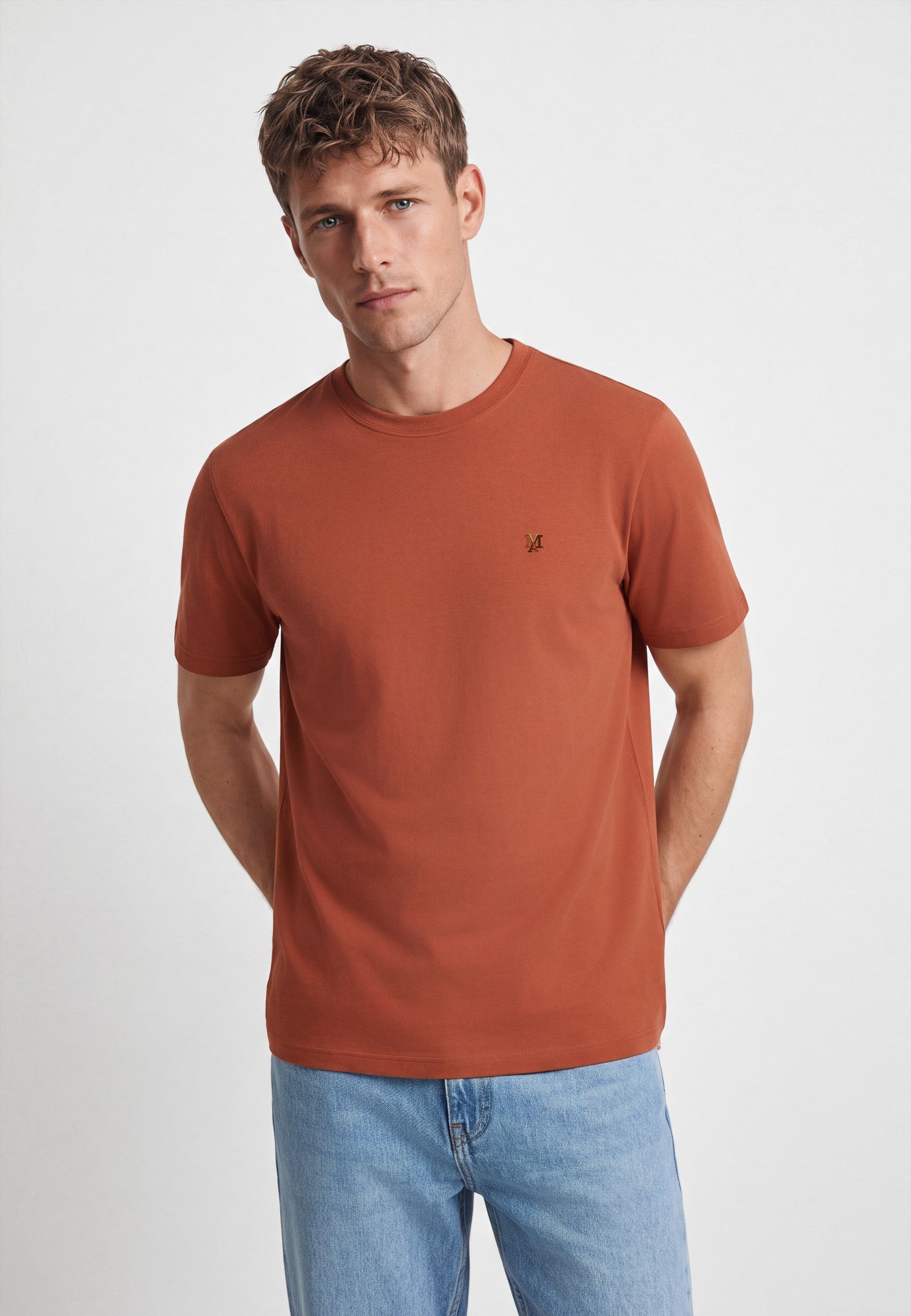 Mavi KISA KOL TİŞÖRT Ginger Bread Kahverengi Erkek T-Shirt M0612736-70306