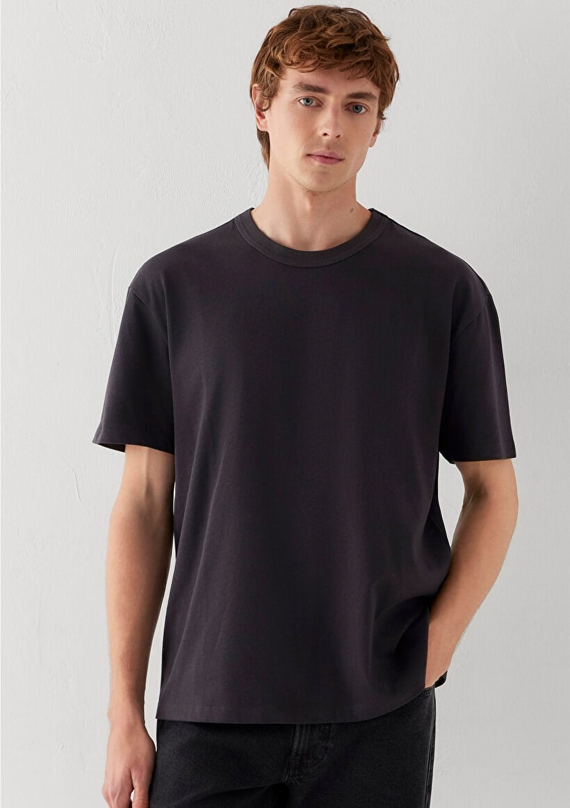 Mavi KISA KOL TİŞÖRT Kömür Siyah Erkek T-Shirt