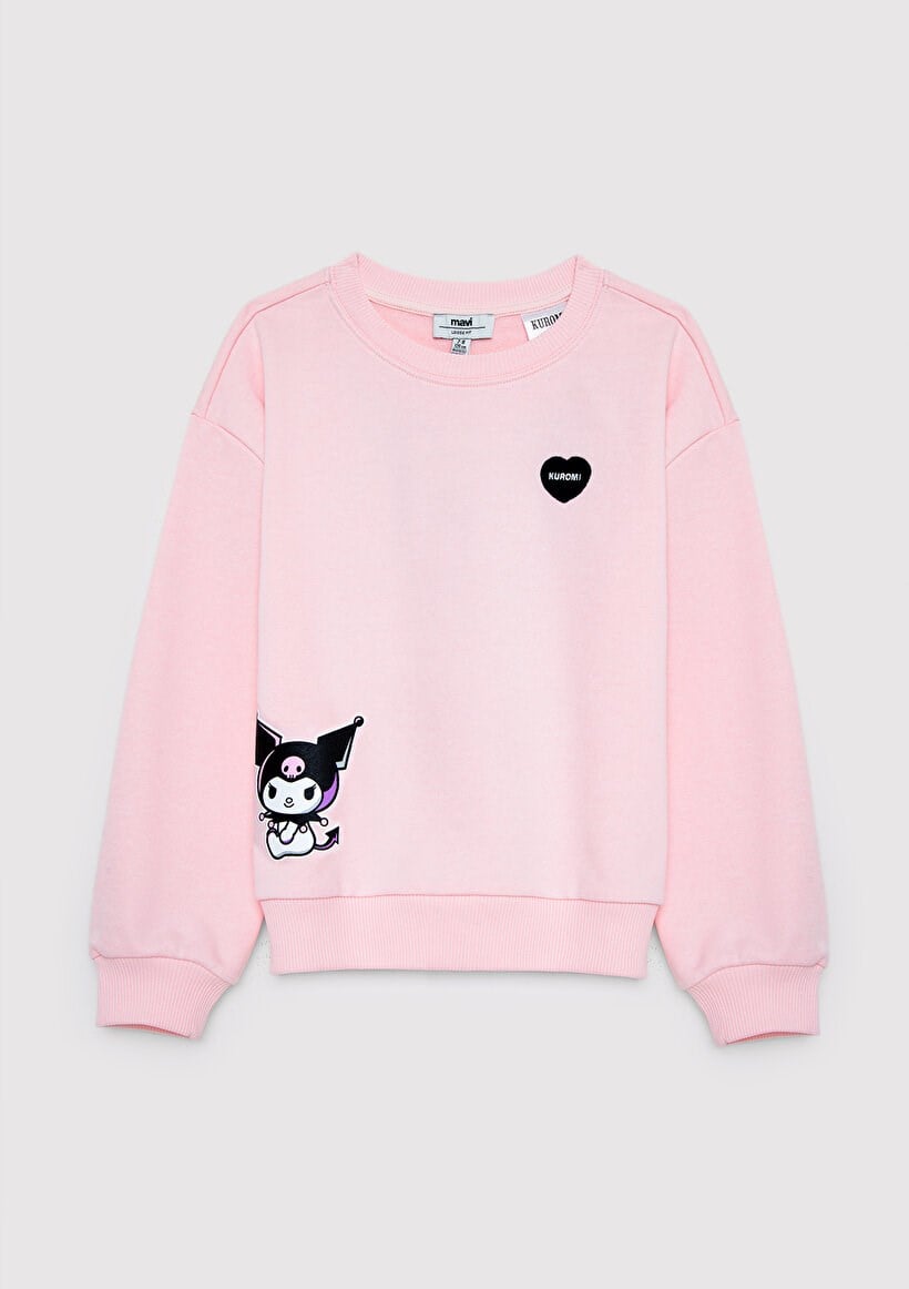 Mavi KUROMI SWEATSHIRT Tender Touch Pembe Kız Çocuk Sweatshirt