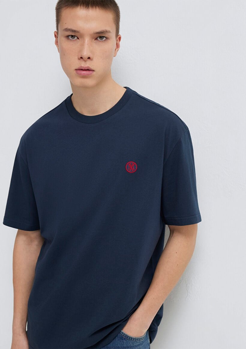 Mavi LOGO NAKIŞLI TİŞÖRT Gece Lacivert Lacivert Erkek T-Shirt